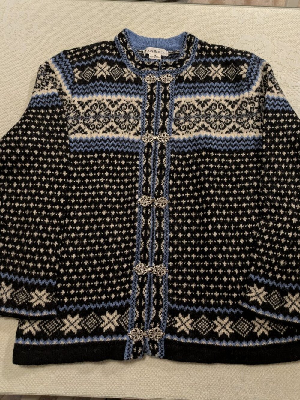 Susan Bristol VINTAGE Wool Cardigan Size M